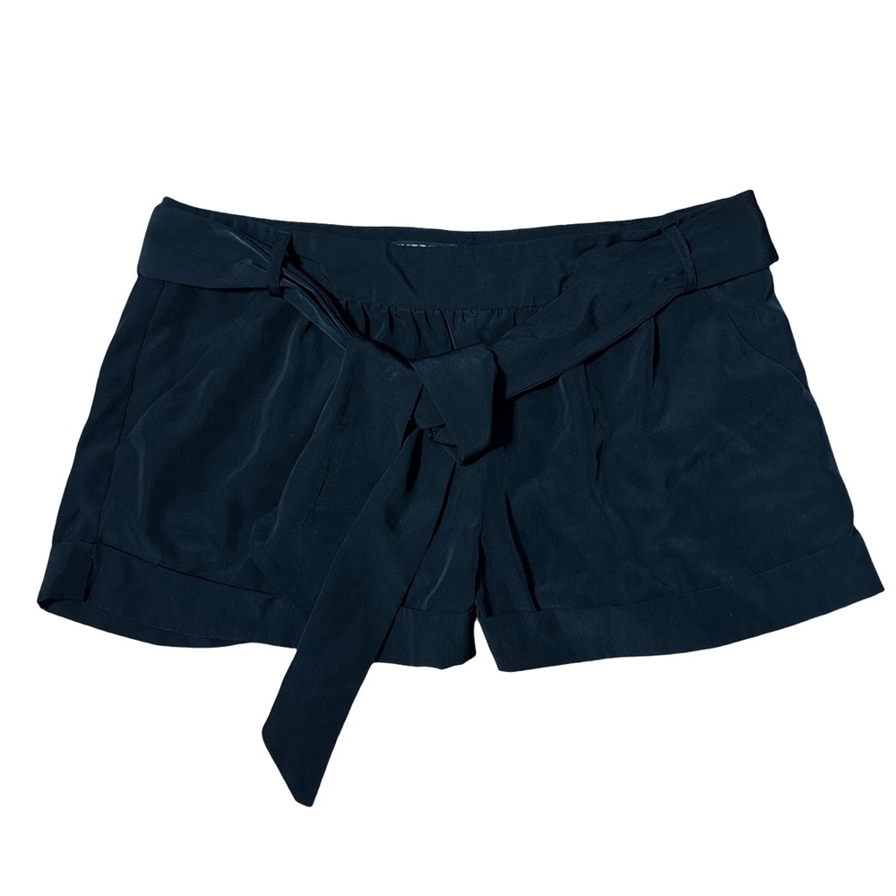 Express Black Shorts with Belted Waist Pockets Women's